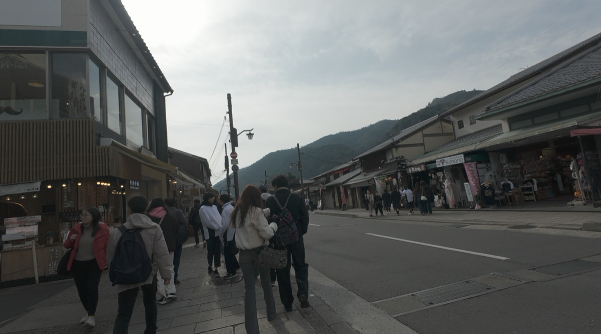 嵐山の商店街